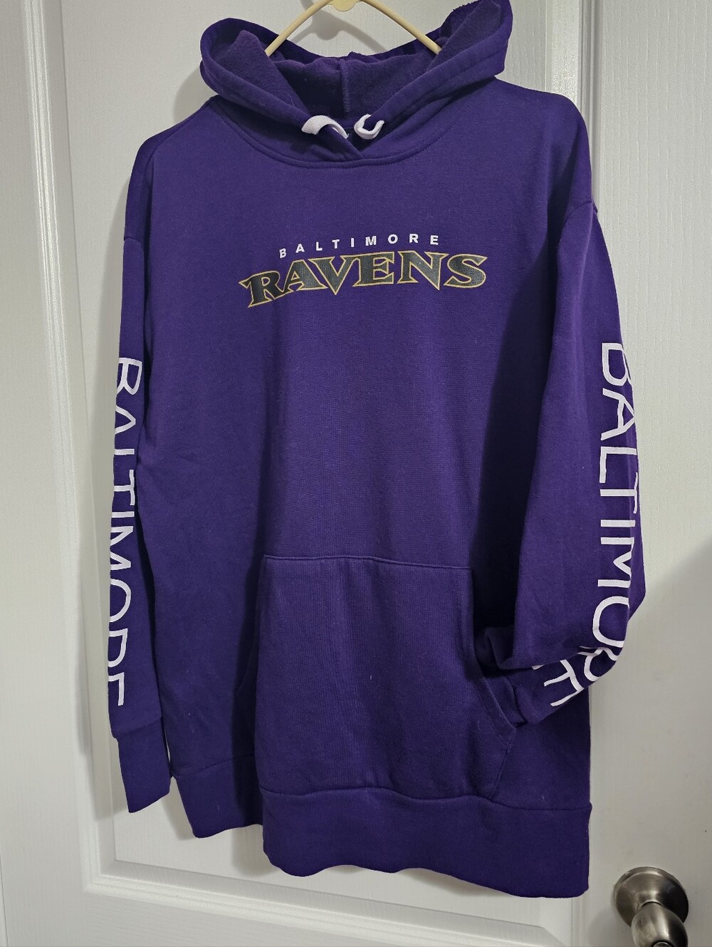 Women's Baltimore Ravens G-III 4Her Purple  Pullover Hoodie, Large